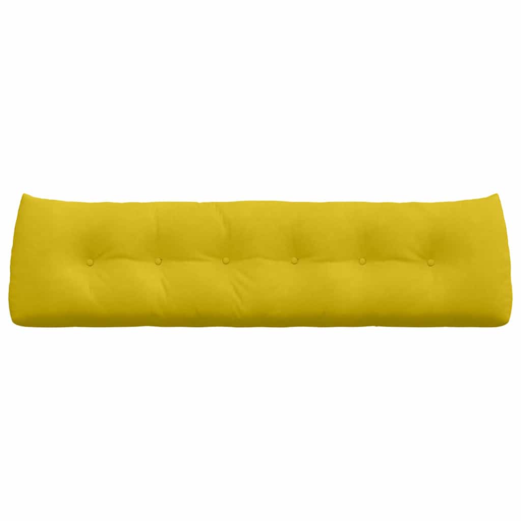 Cuscino per Schiena Giallo 180 x 24 x 50 cm Velluto