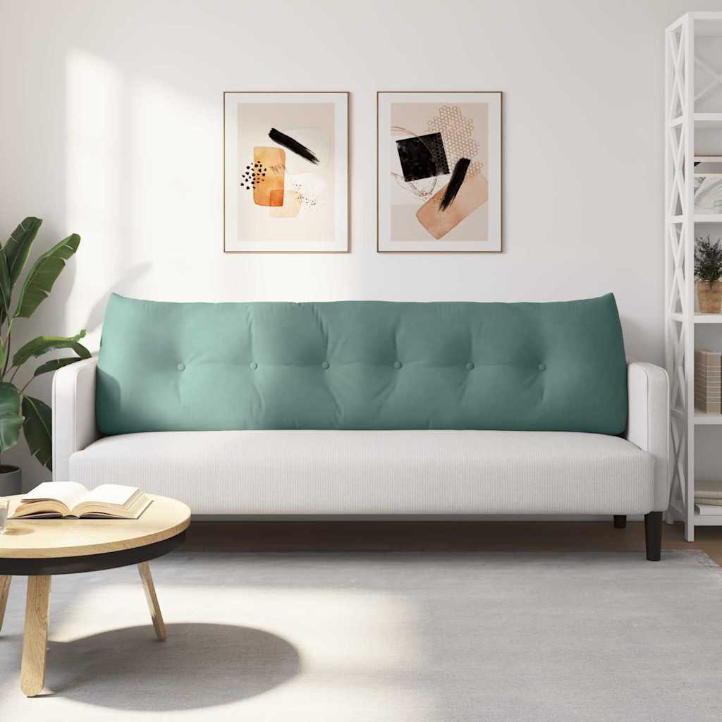 Cuscino per Schiena Verde Mare 180 x 24 x 50 cm Velluto