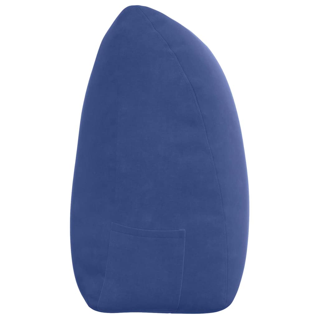 Cuscino per Schiena Blu Polizia 180 x 24 x 50 cm Velluto