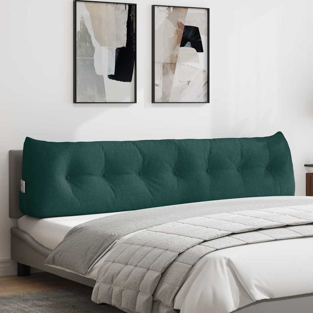 Cuscino per Schiena Verde Scuro 200 x 24 x 50 cm Tessuto