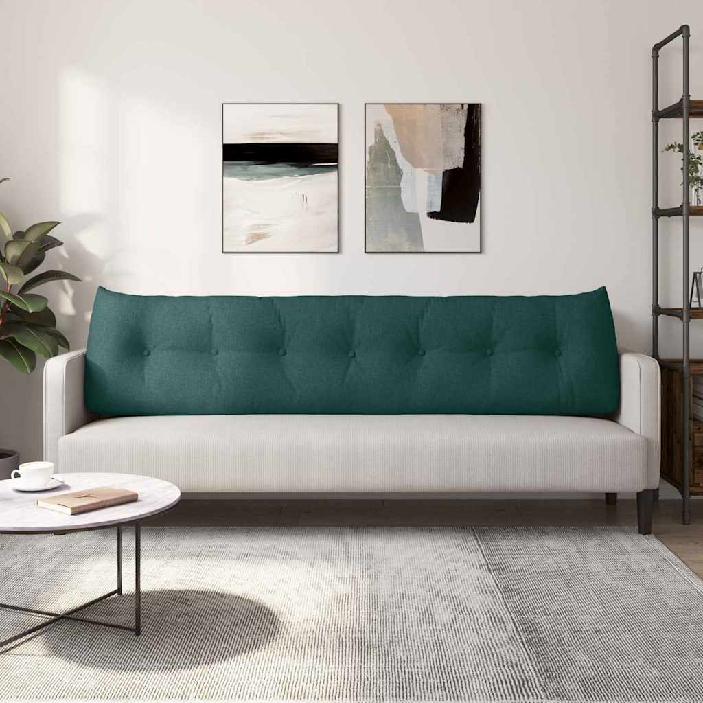 Cuscino per Schiena Verde Scuro 200 x 24 x 50 cm Tessuto