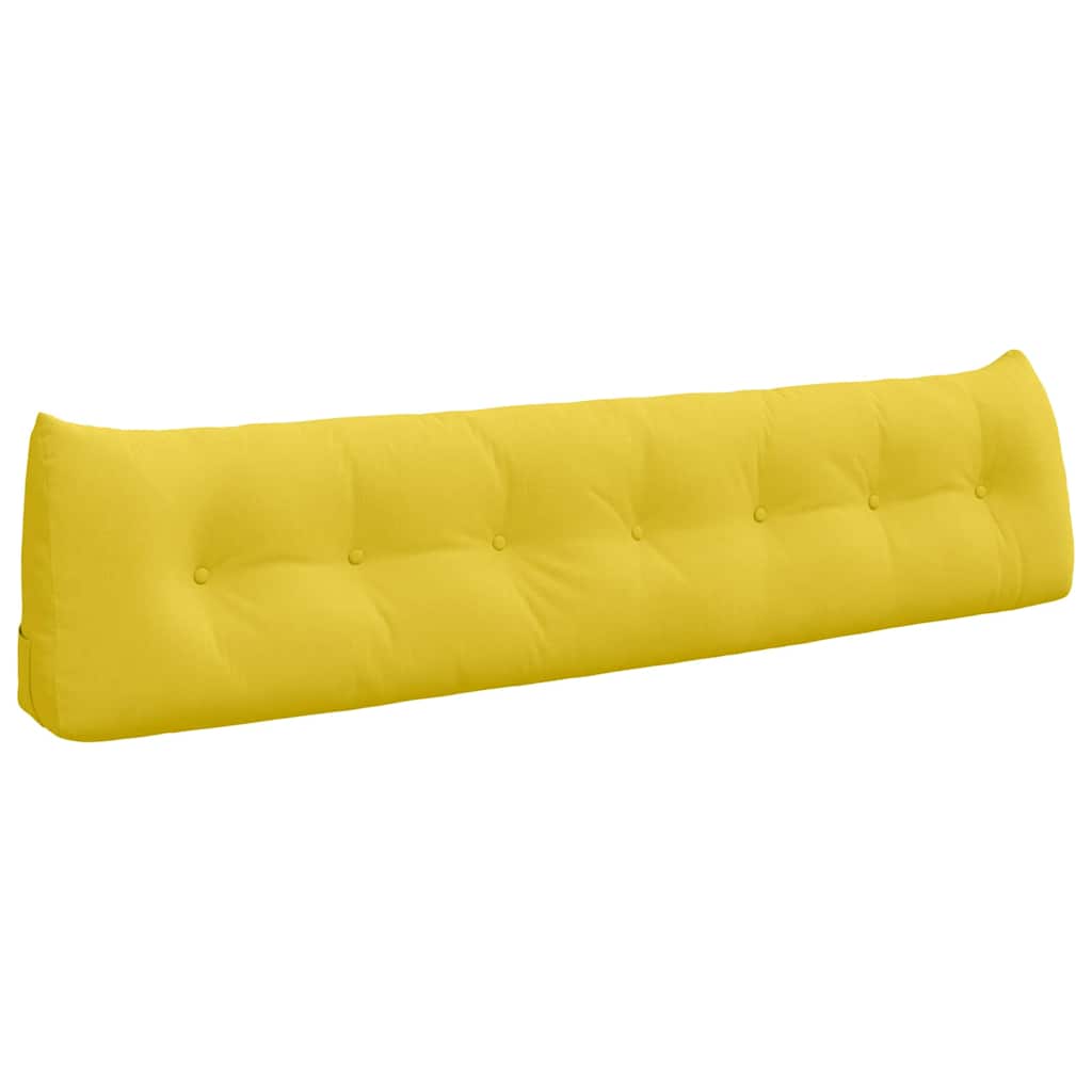 Cuscino per Schiena Giallo Chiaro 200 x 24 x 50 cm Tessuto