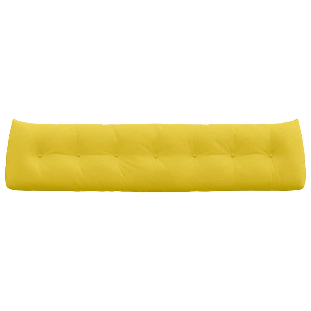Cuscino per Schiena Giallo Chiaro 200 x 24 x 50 cm Tessuto