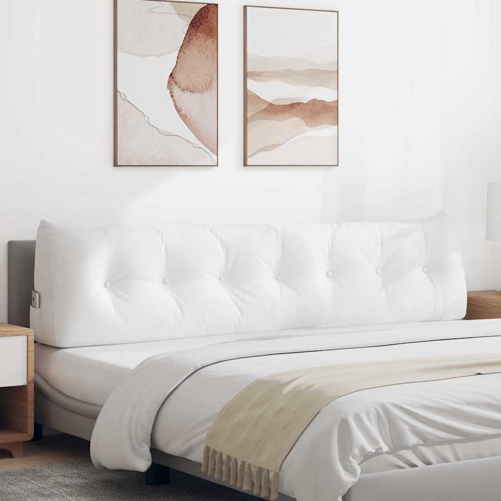 Cuscino per Schiena Bianco 200 x 24 x 50 cm Tessuto