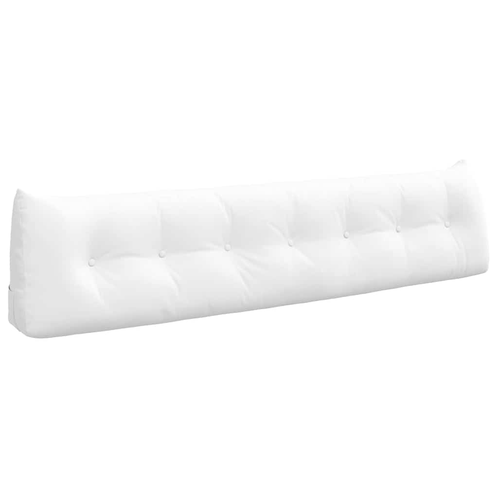 Cuscino per Schiena Bianco 200 x 24 x 50 cm Tessuto