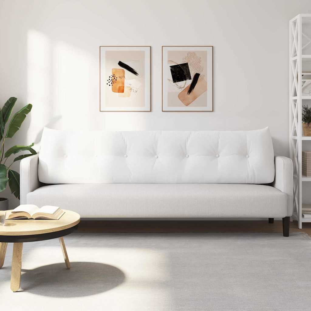 Cuscino per Schiena Bianco 200 x 24 x 50 cm Tessuto
