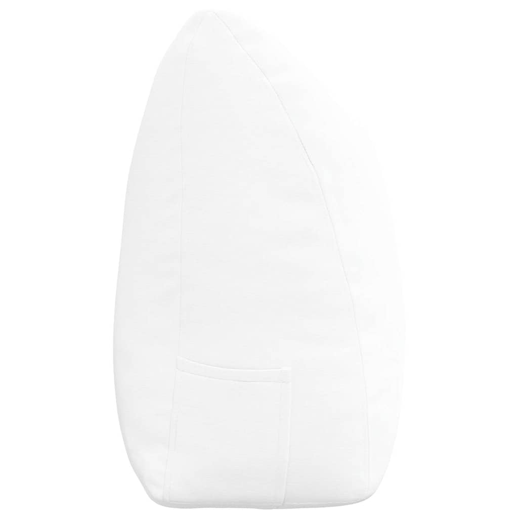 Cuscino per Schiena Bianco 200 x 24 x 50 cm Tessuto
