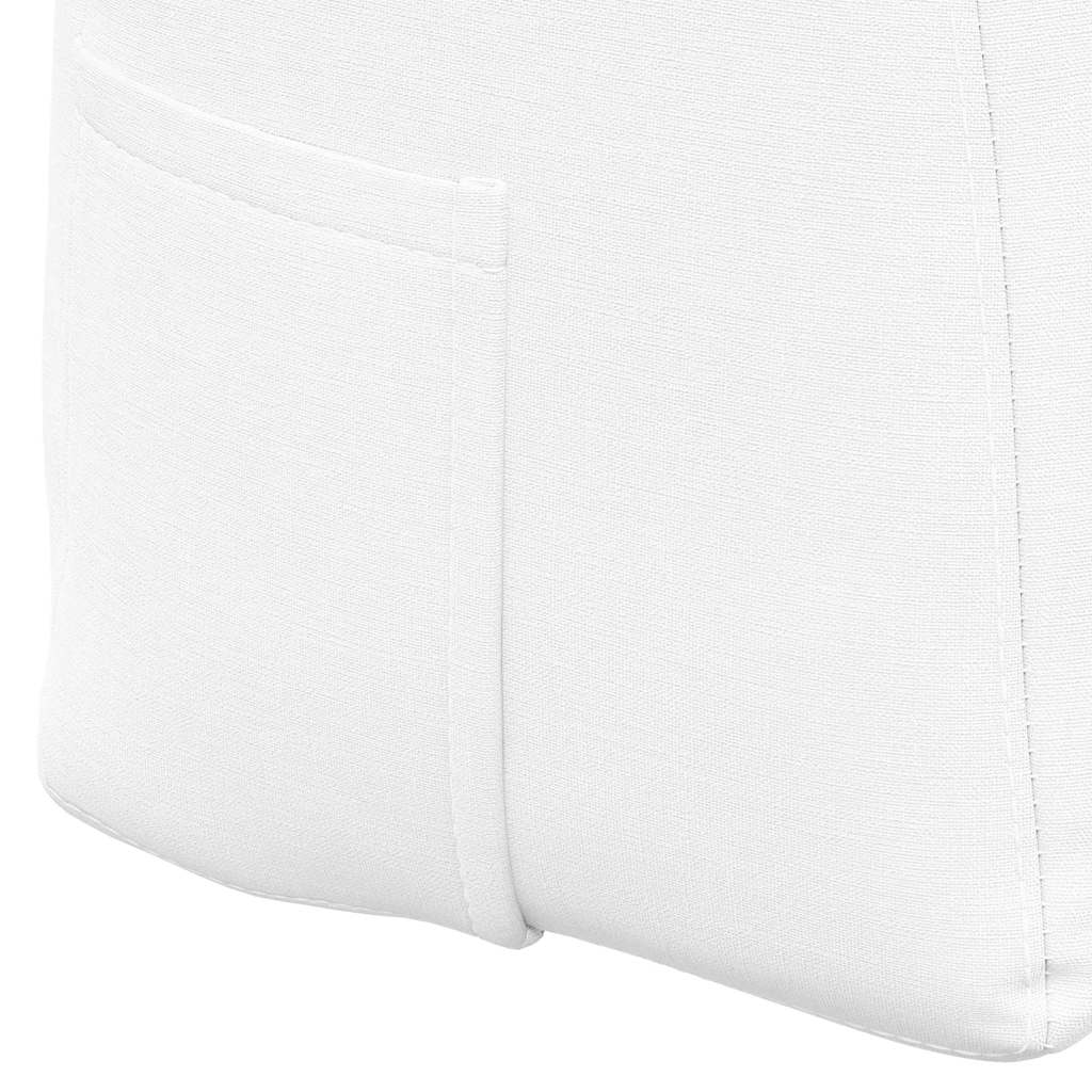 Cuscino per Schiena Bianco 200 x 24 x 50 cm Tessuto