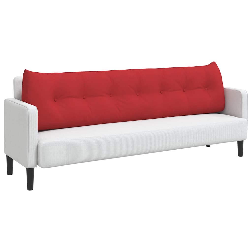 Cuscino per Schiena Rosso 200 x 24 x 50 cm Tessuto