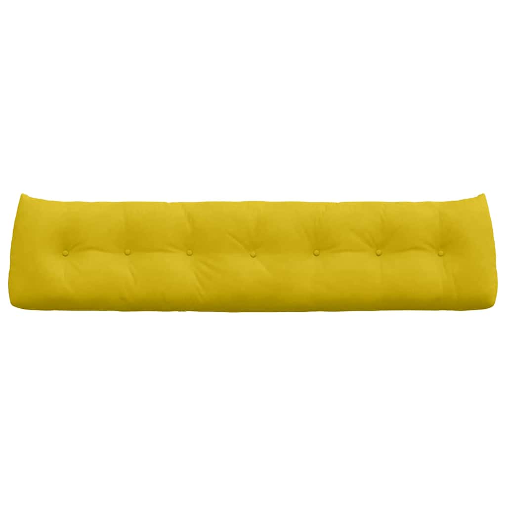 Cuscino per Schiena Giallo 200 x 24 x 50 cm Velluto