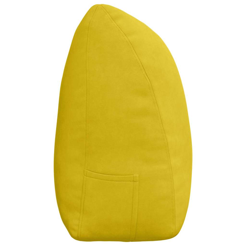 Cuscino per Schiena Giallo 200 x 24 x 50 cm Velluto