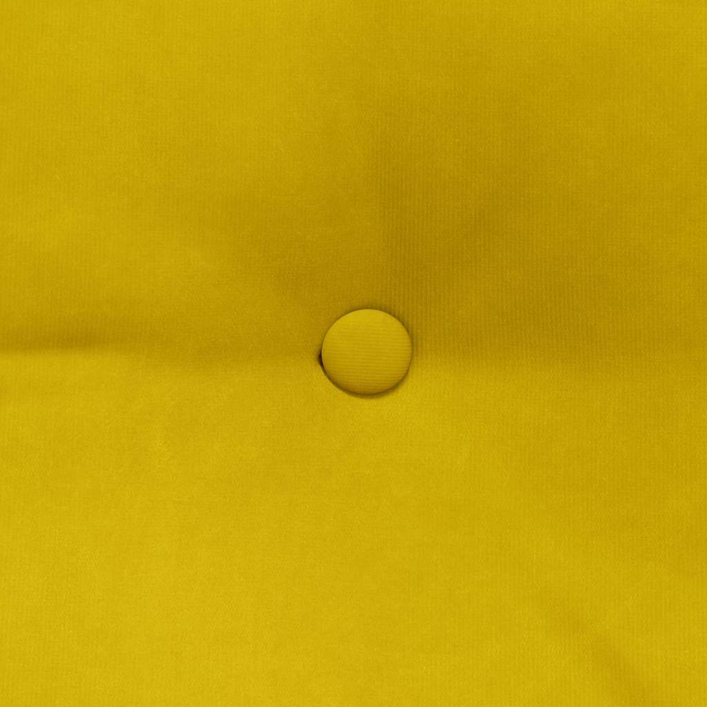 Cuscino per Schiena Giallo 200 x 24 x 50 cm Velluto