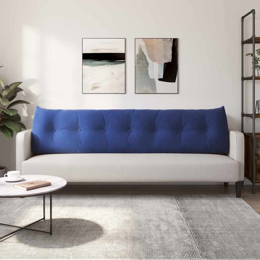 Cuscino per Schiena Blu Polizia 200 x 24 x 50 cm Velluto