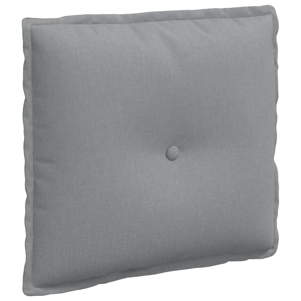Cuscino per Schiena Grigio chiaro 50 x 19 x 45 cm Tessuto