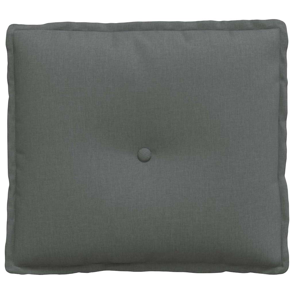 Cuscino per Schiena Grigio scuro 50 x 19 x 45 cm Tessuto