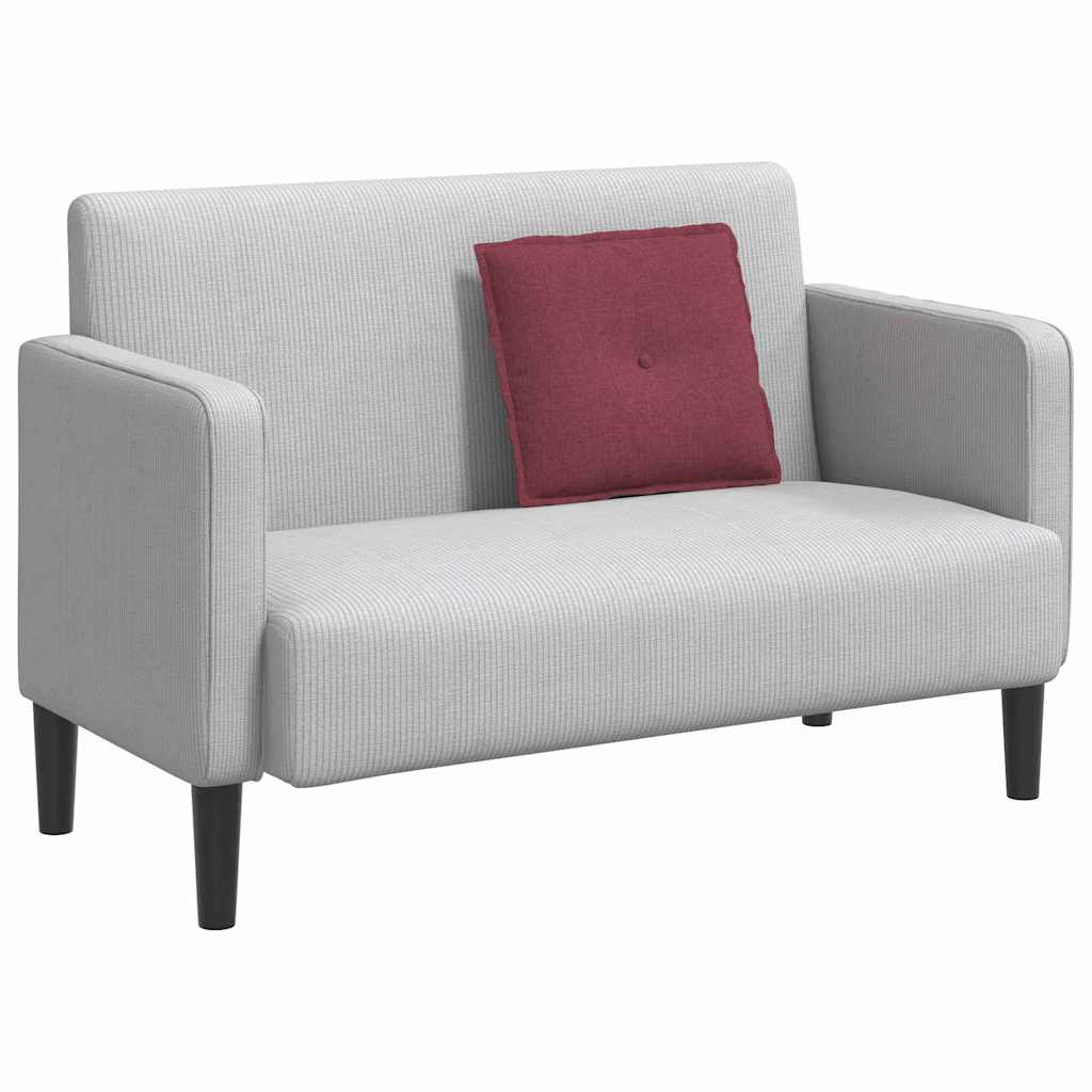 Cuscino per Schiena Rosso Vino 50 x 19 x 45 cm Tessuto