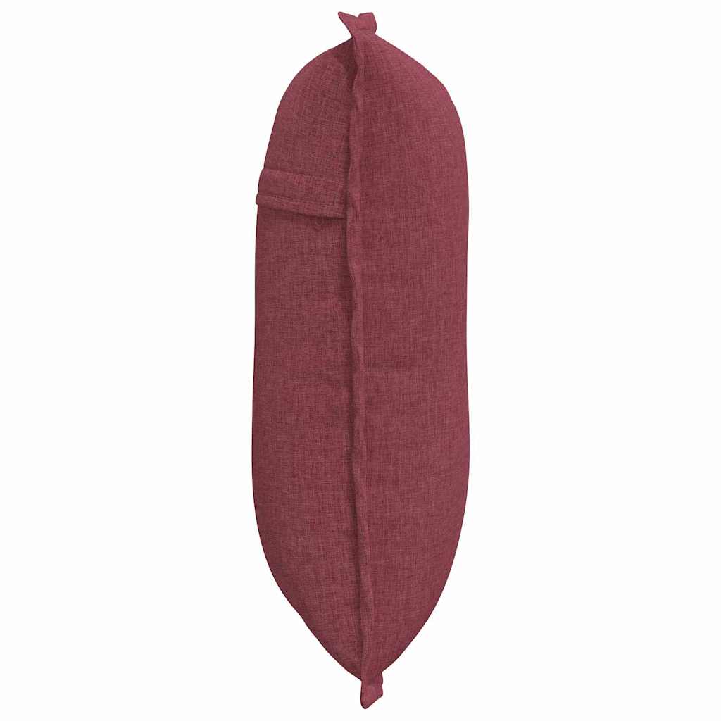 Cuscino per Schiena Rosso Vino 50 x 19 x 45 cm Tessuto
