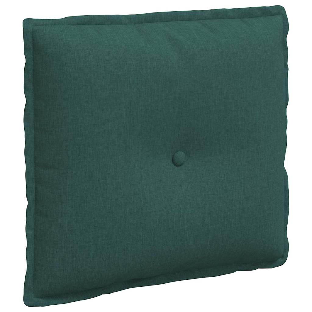 Cuscino per Schiena Verde Scuro 50 x 19 x 45 cm Tessuto