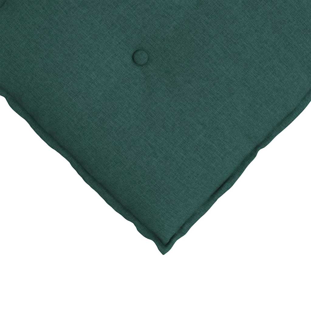 Cuscino per Schiena Verde Scuro 50 x 19 x 45 cm Tessuto