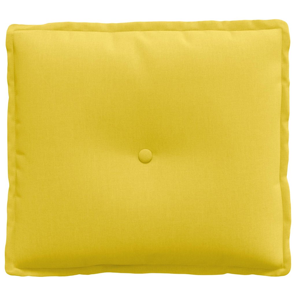 Cuscino per Schiena Giallo Chiaro 50 x 19 x 45 cm Tessuto