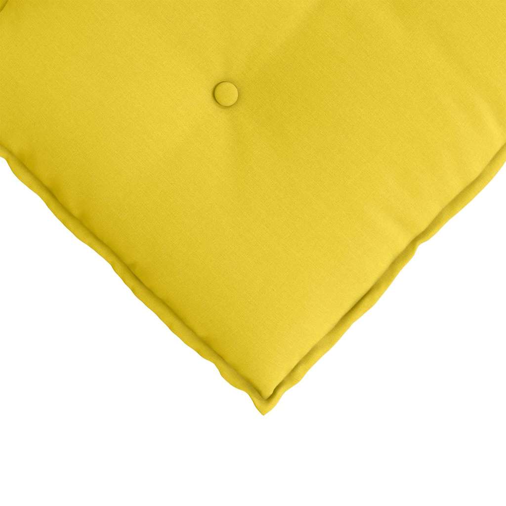 Cuscino per Schiena Giallo Chiaro 50 x 19 x 45 cm Tessuto