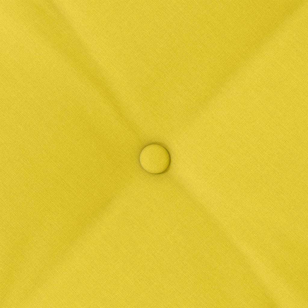 Cuscino per Schiena Giallo Chiaro 50 x 19 x 45 cm Tessuto