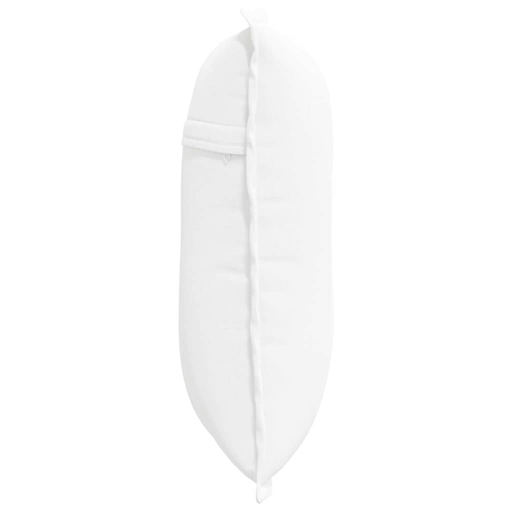 Cuscino per Schiena Bianco 50 x 19 x 45 cm Tessuto