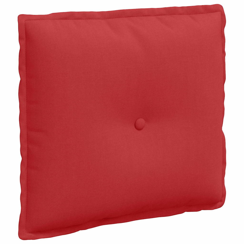 Cuscino per Schiena Rosso 50 x 19 x 45 cm Tessuto