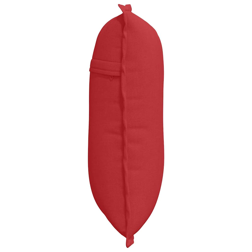 Cuscino per Schiena Rosso 50 x 19 x 45 cm Tessuto