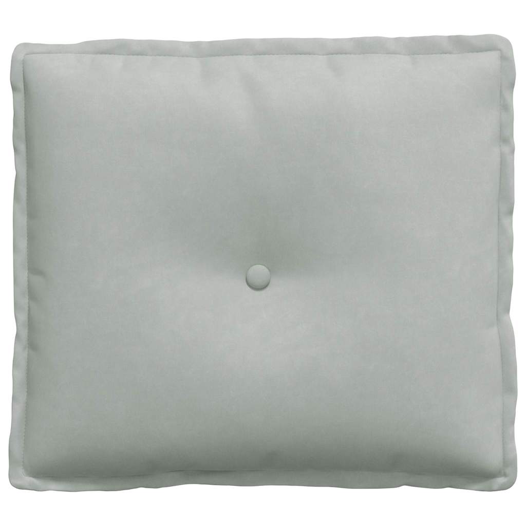 Cuscino per Schiena Grigio Chiaro 50 x 45 cm Tessuto in Cords