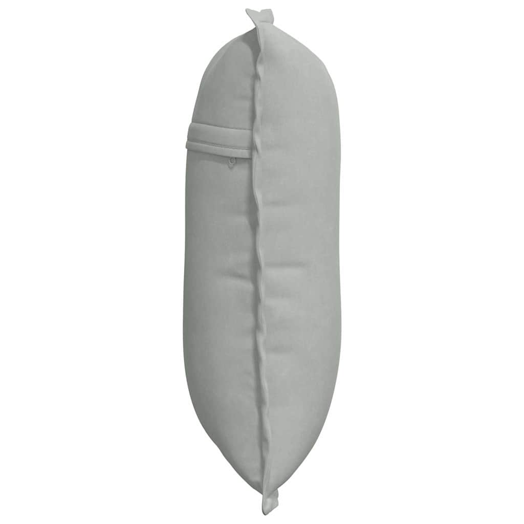 Cuscino per Schiena Grigio Chiaro 50 x 45 cm Tessuto in Cords