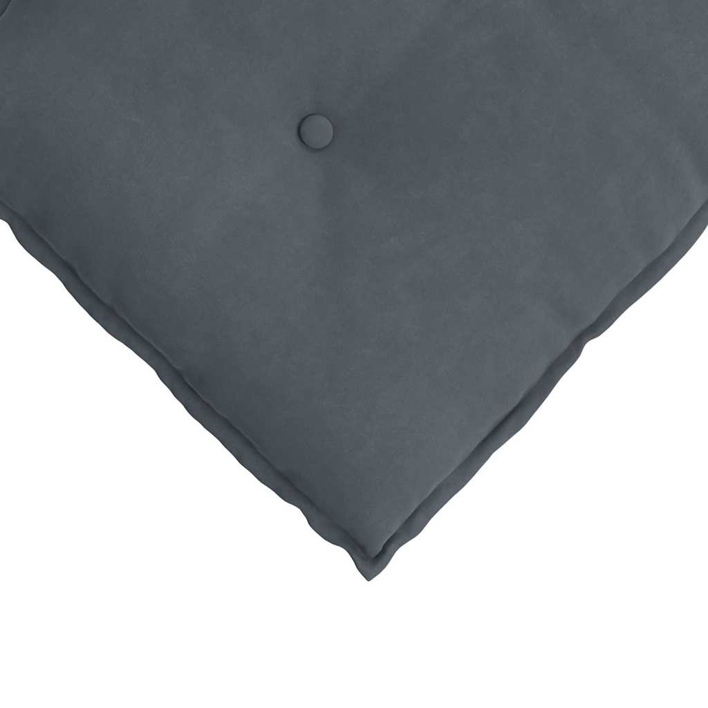 Cuscino per Schiena Grigio Scuro 50 x 45 cm Tessuto in Cords