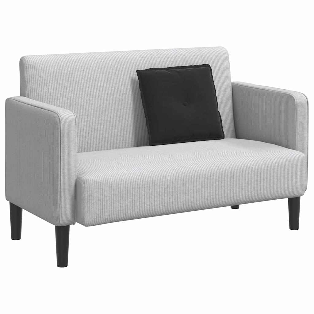 Cuscino per Schiena Nero 50 x 45 cm Tessuto in Cords