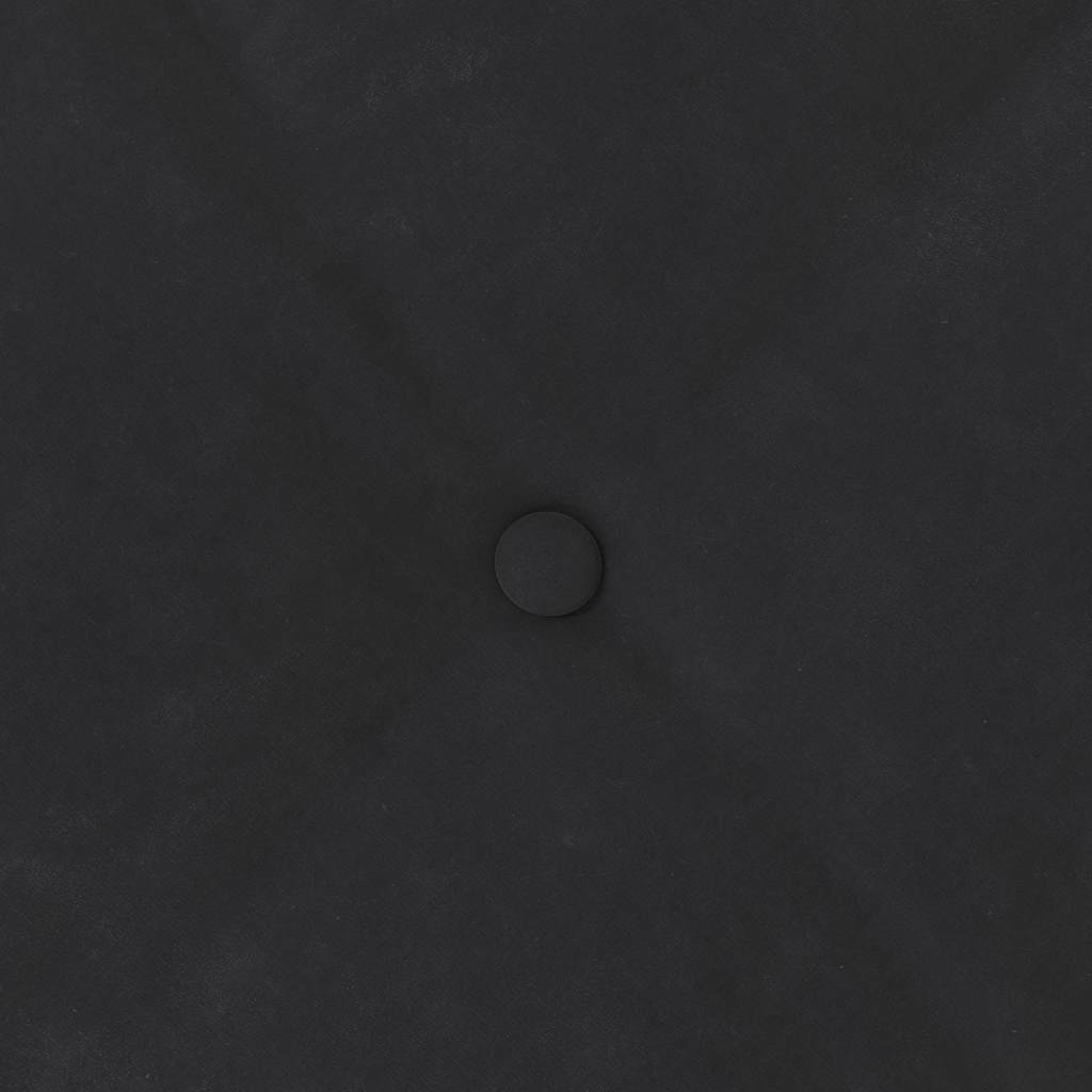 Cuscino per Schiena Nero 50 x 45 cm Tessuto in Cords