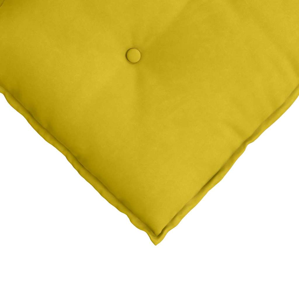 Cuscino per Schiena Giallo 50 x 45 cm Tessuto in Cords