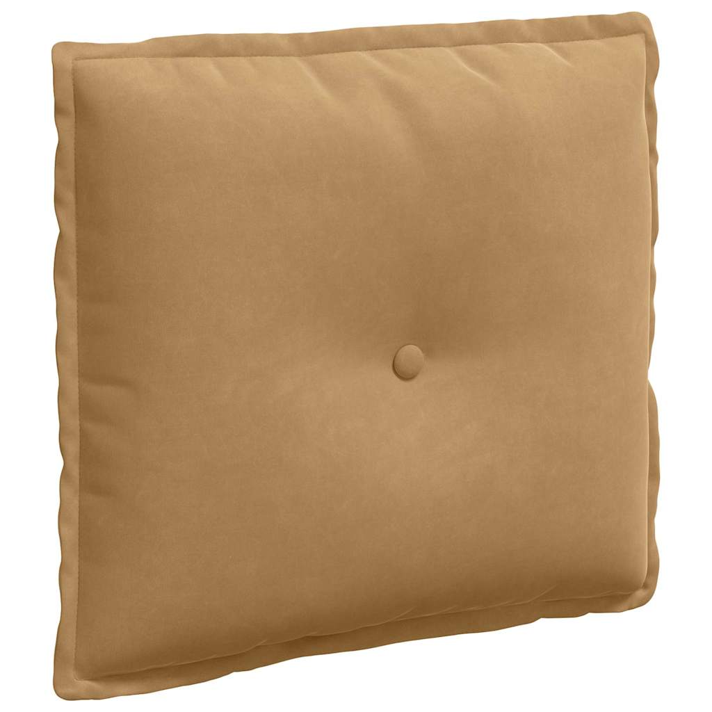 Cuscino per Schiena Marrone 50 x 45 cm Tessuto in Cords