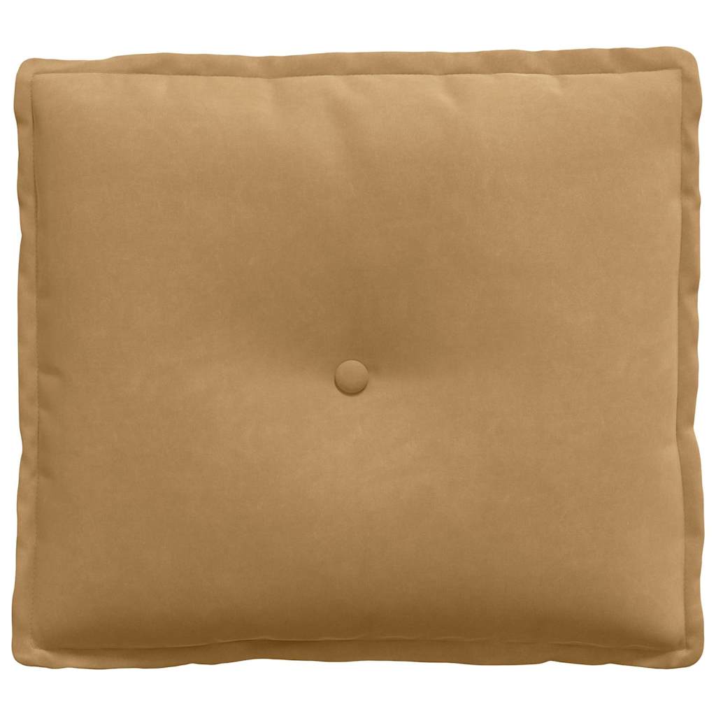 Cuscino per Schiena Marrone 50 x 45 cm Tessuto in Cords
