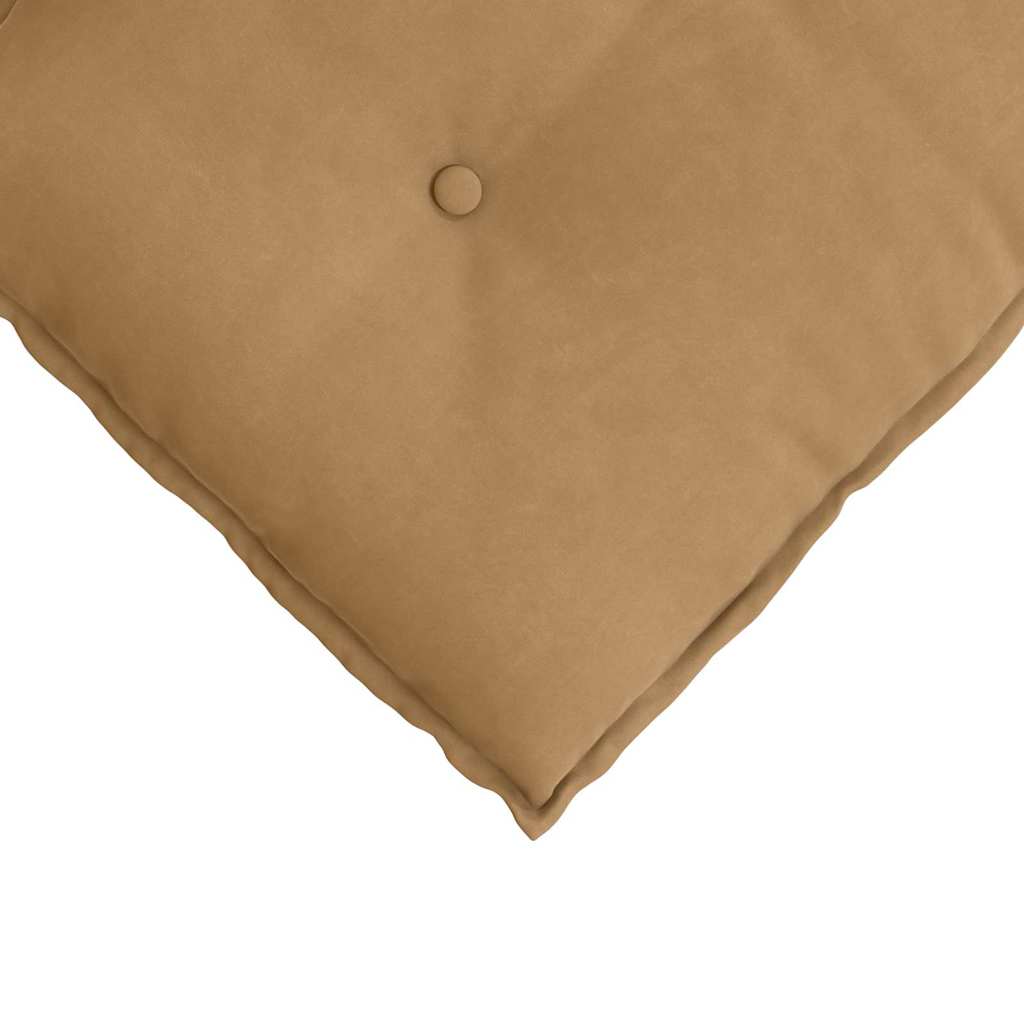 Cuscino per Schiena Marrone 50 x 45 cm Tessuto in Cords