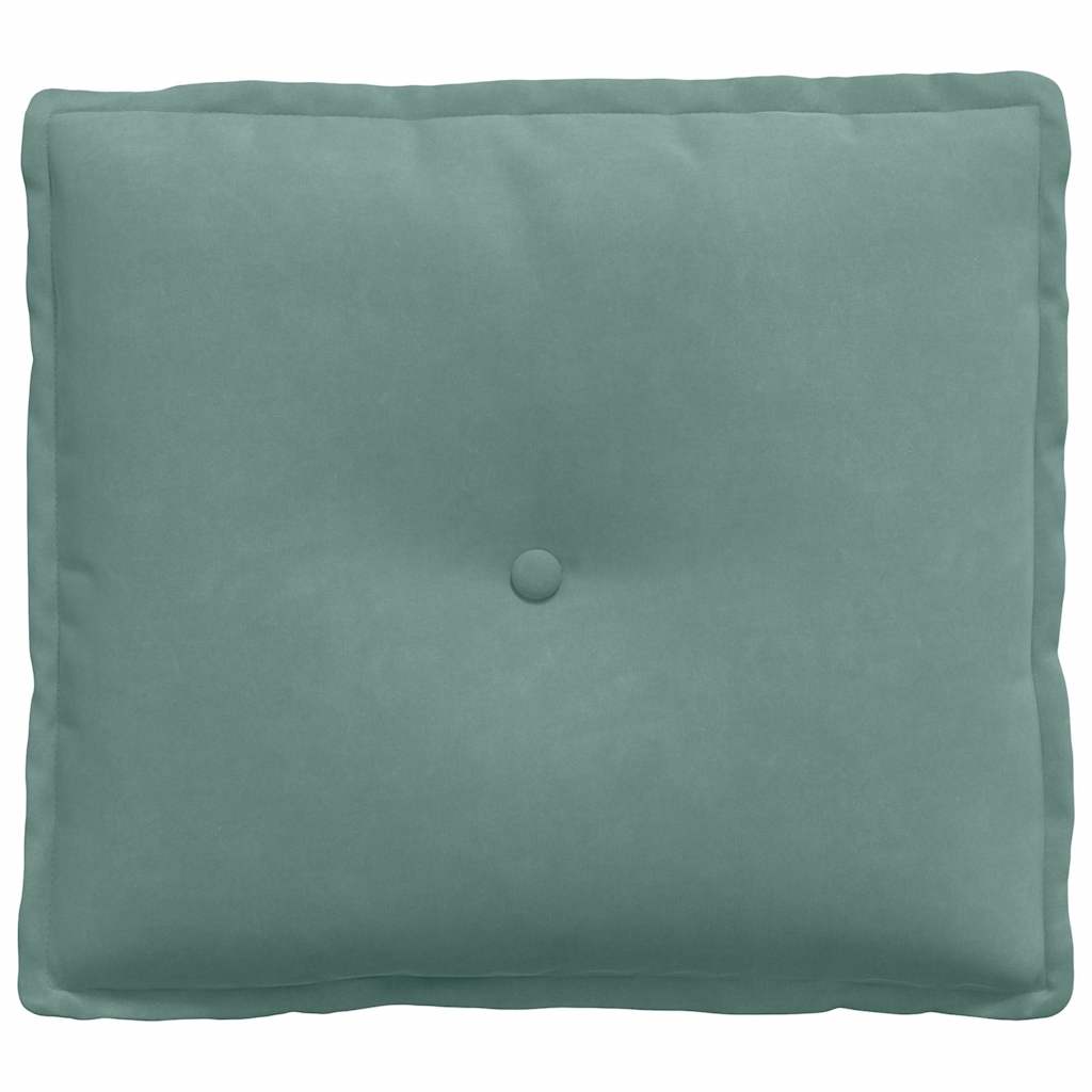 Cuscino per Schiena Verde Mare 50 x 45 cm Tessuto in Cords