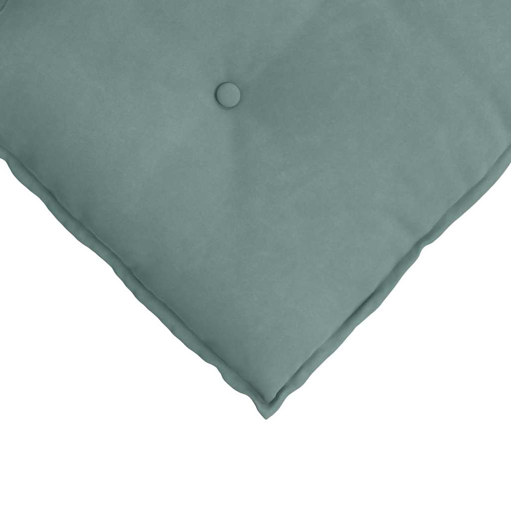 Cuscino per Schiena Verde Mare 50 x 45 cm Tessuto in Cords