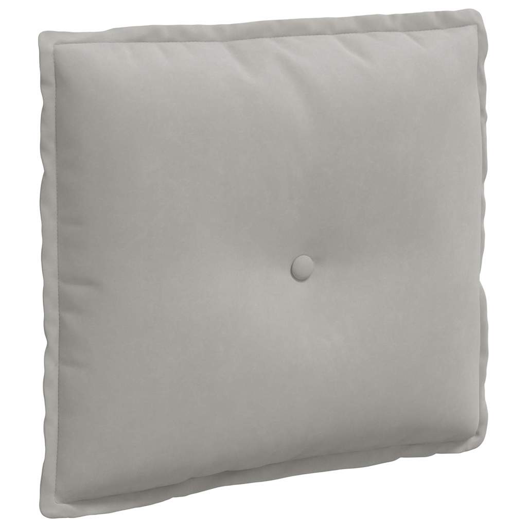 Cuscino per Schiena Grigio Chiaro 50 x 45 cm