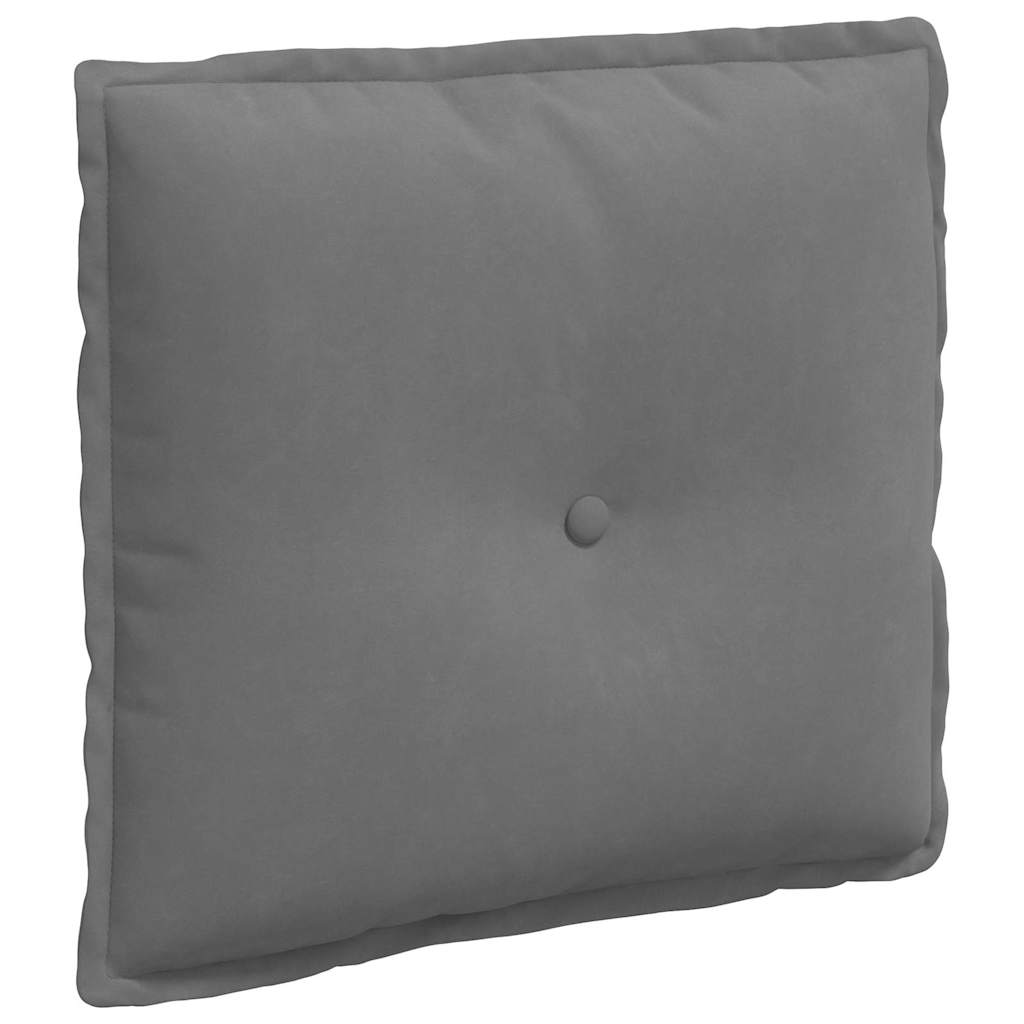 Cuscino per Schiena Grigio Scuro 50 x 45 cm