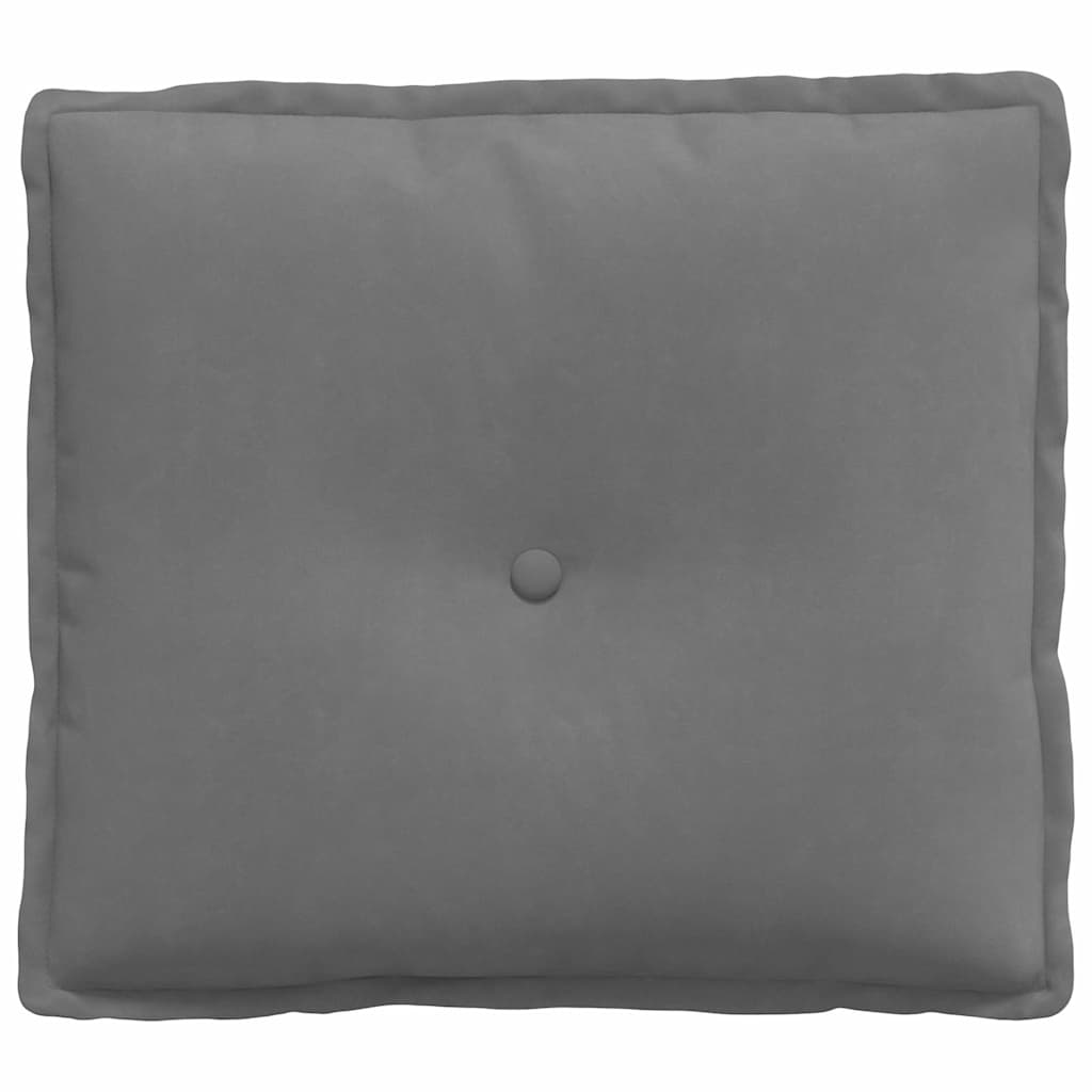 Cuscino per Schiena Grigio Scuro 50 x 45 cm