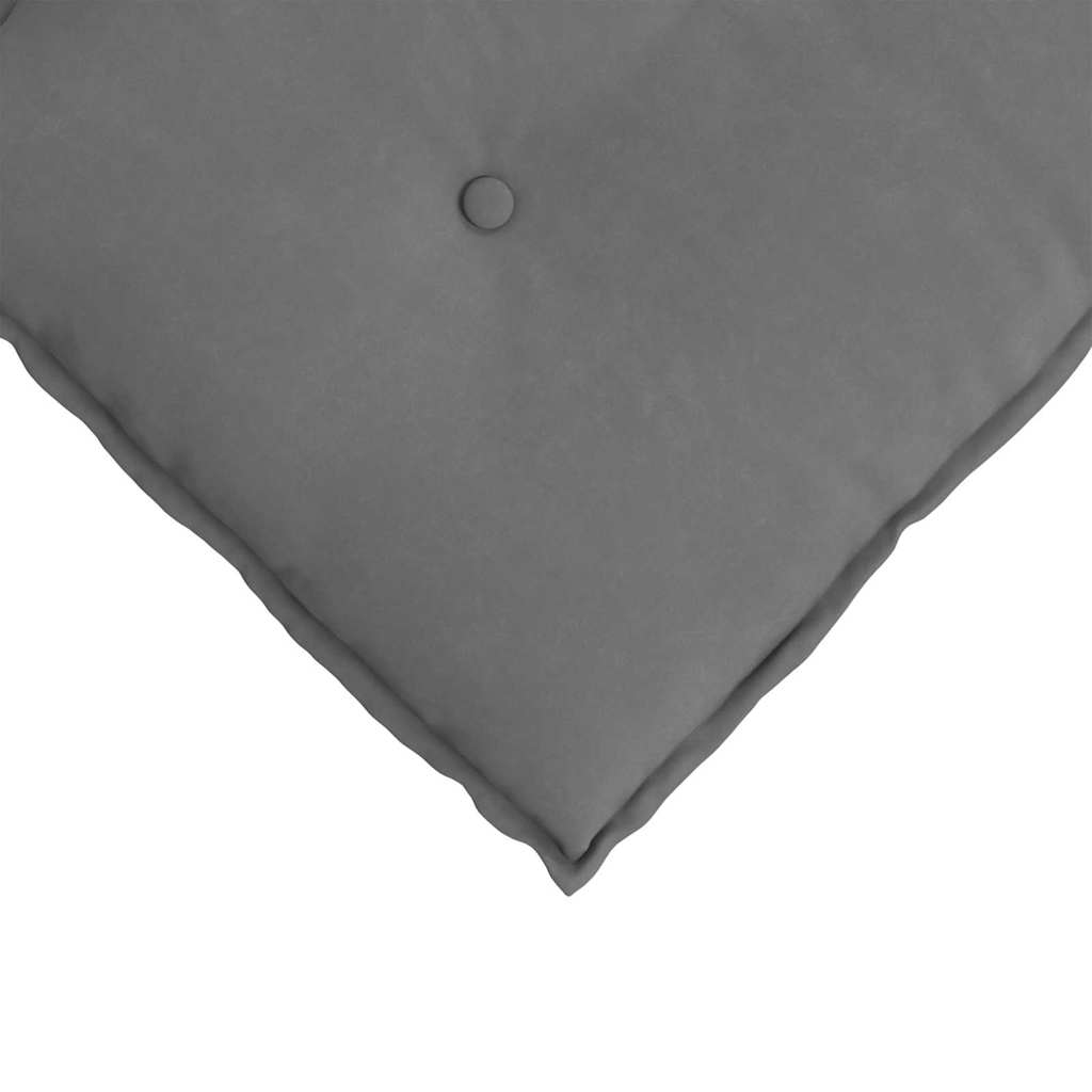Cuscino per Schiena Grigio Scuro 50 x 45 cm