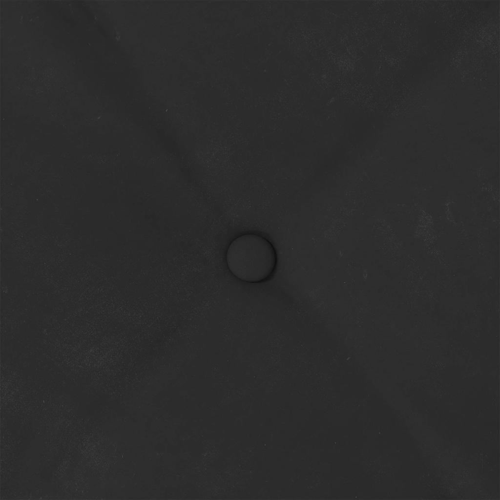 Cuscino per Schiena Nero 50 x 45 cm Tessuto in Microfibra