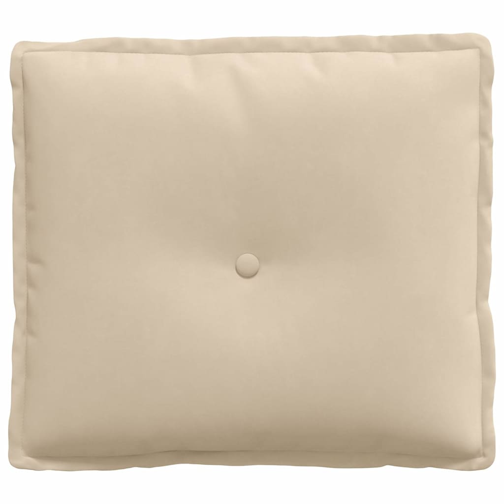 Cuscino per Schiena Crema 50 x 45 cm Tessuto in Microfibra