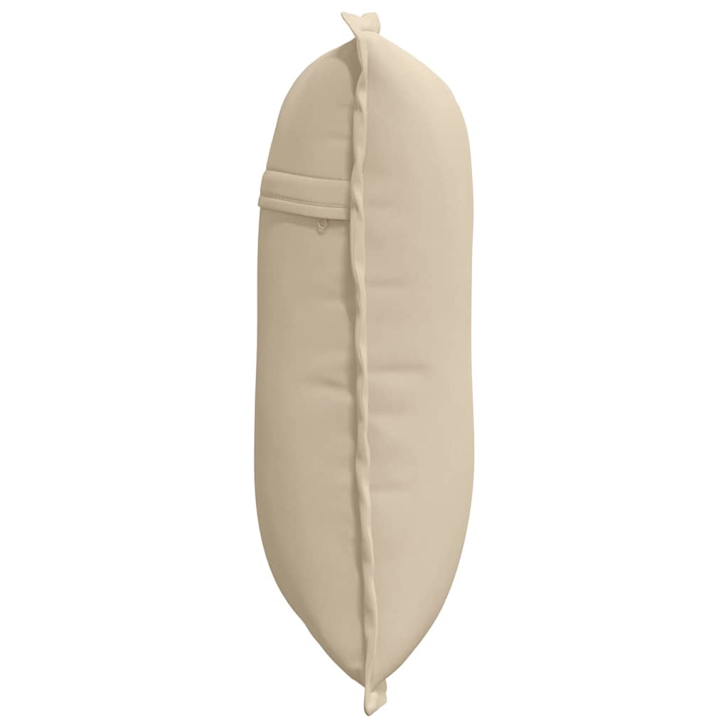 Cuscino per Schiena Crema 50 x 45 cm Tessuto in Microfibra
