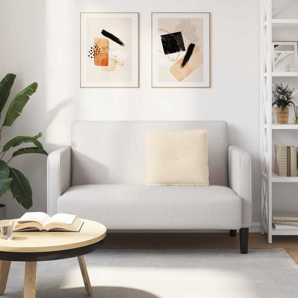 Cuscino per Schiena Beige 50 x 45 cm Tessuto in Microfibra