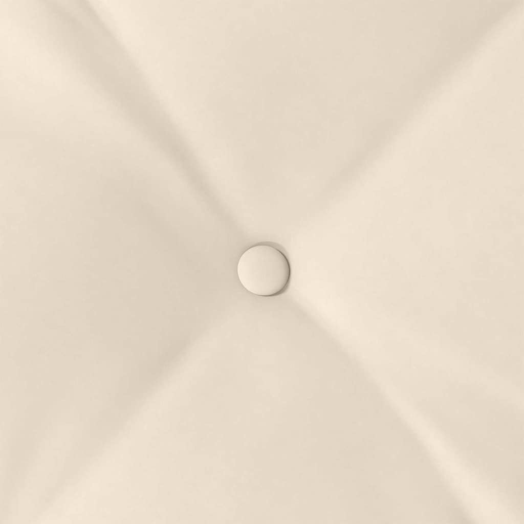 Cuscino per Schiena Beige 50 x 45 cm Tessuto in Microfibra