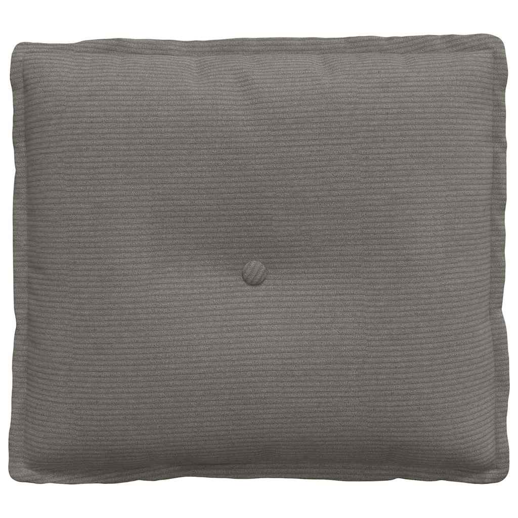 Cuscino per Schiena Grigio Chiaro 50 x 45 cm Tessuto in Cords